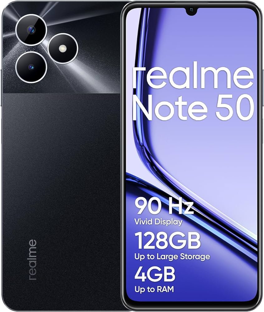 REALME NOTE 50 4+128GB BLACK 6.74" ITA