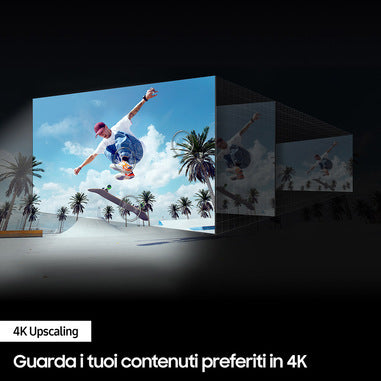 Samsung TV UHD 4K 55” UE55DU7100 Smart TV Wi-Fi Black 2024, Processore Crystal 4K, 4K Upscaling, Slim Look Design, OTS Lite