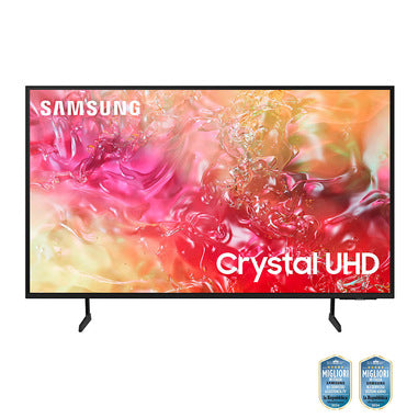 Samsung TV UHD 4K 55” UE55DU7100 Smart TV Wi-Fi Black 2024, Processore Crystal 4K, 4K Upscaling, Slim Look Design, OTS Lite