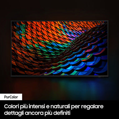 Samsung TV UHD 4K 55” UE55DU7100 Smart TV Wi-Fi Black 2024, Processore Crystal 4K, 4K Upscaling, Slim Look Design, OTS Lite