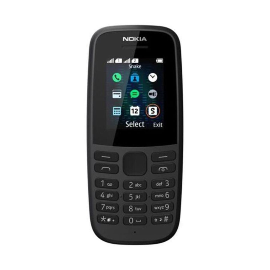 NOKIA 105 2017 BLACK 1.77" LINGUA ITALIANA DUAL SIM TORCIA E RADIO FM