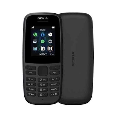 NOKIA 105 2017 BLACK 1.77" LINGUA ITALIANA DUAL SIM TORCIA E RADIO FM