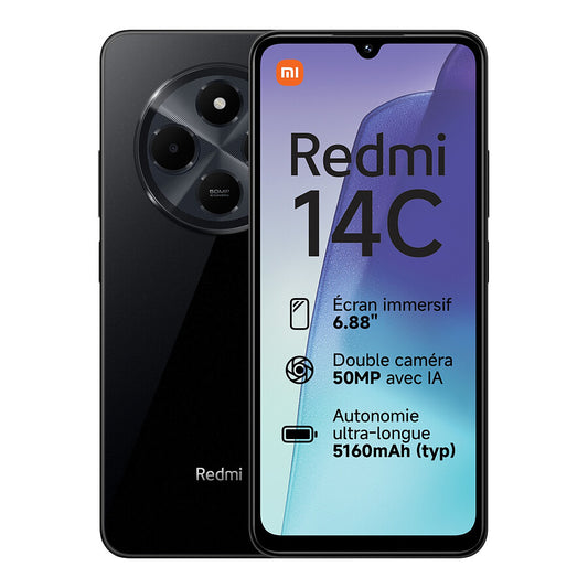 XIAOMI REDMI 14C BLACK 16+256GB 6.88" EU