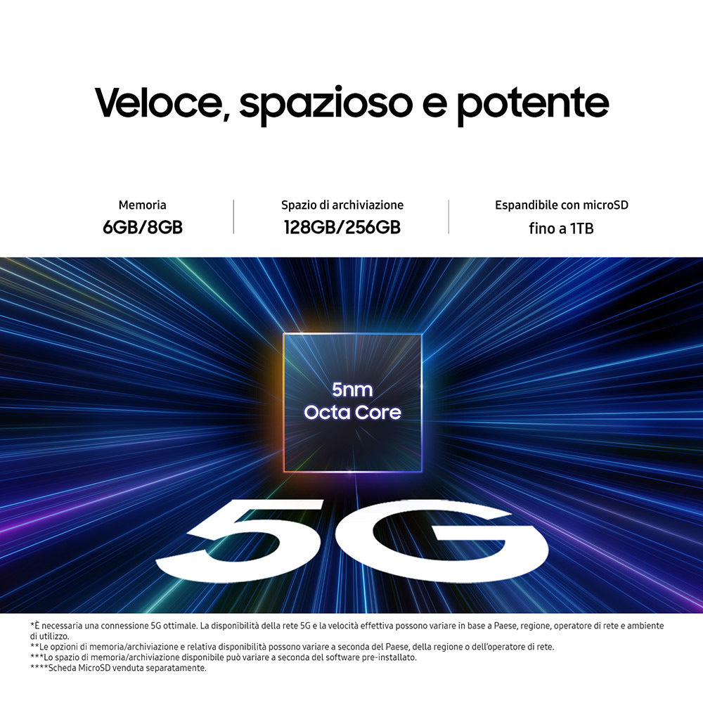 Samsung Galaxy A25 5G 6+128GB Blue Black ITA